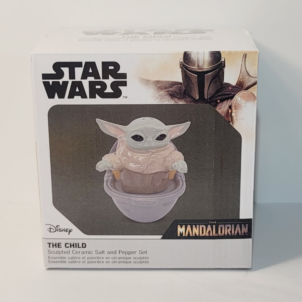 COPY - Star Wars, The Mandalorian, The Child Sculpted Ceramic Salt & Pepper Set…